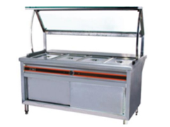 快餐柜式保溫臺(tái)連上架連餐盤(pán)架